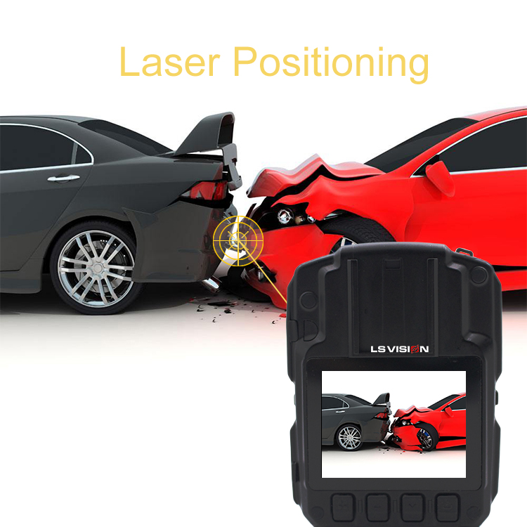Laser Positioning Ambarella A12 Wireless Ir Body Camera Police
