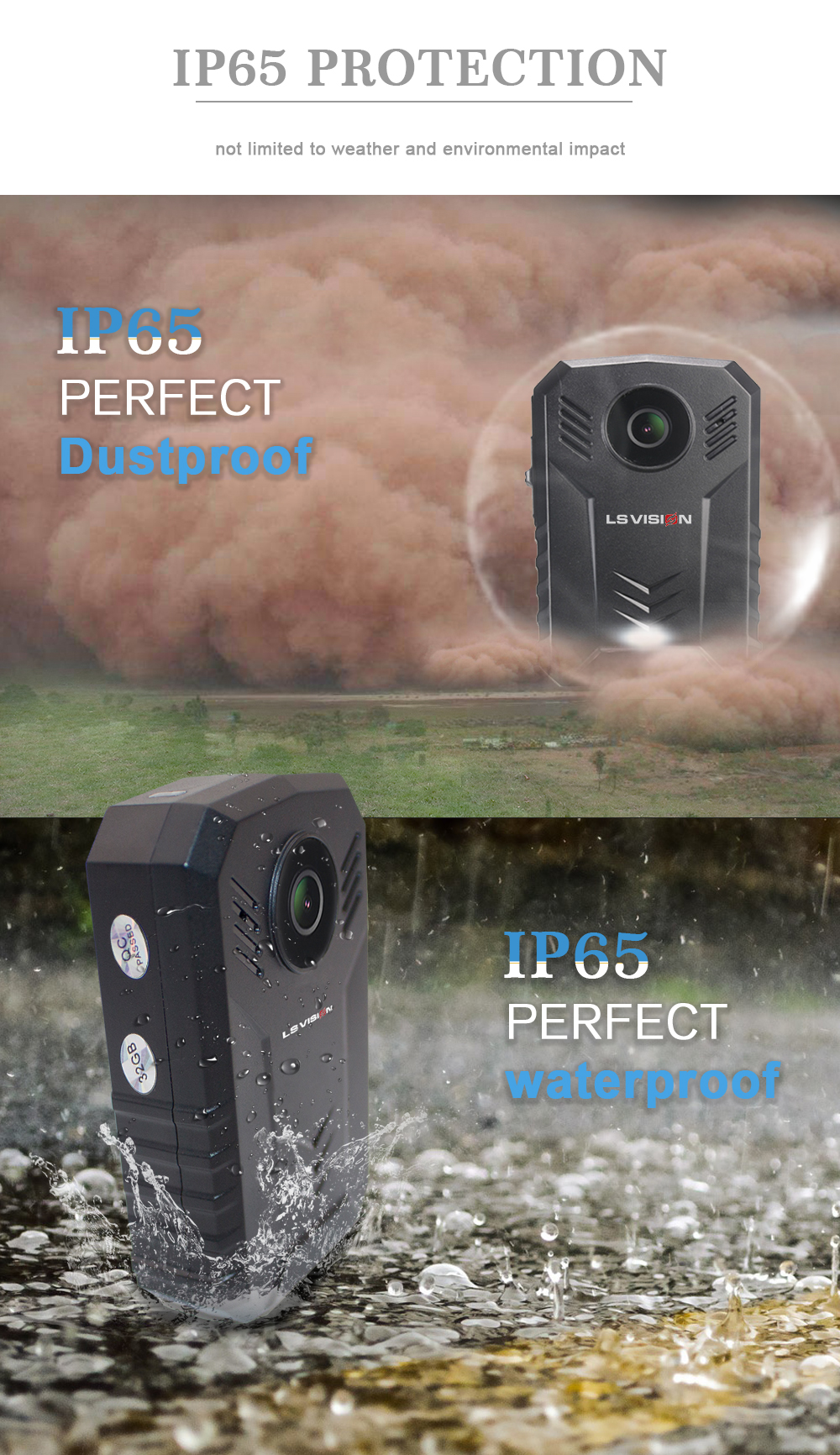 waterproof body camera