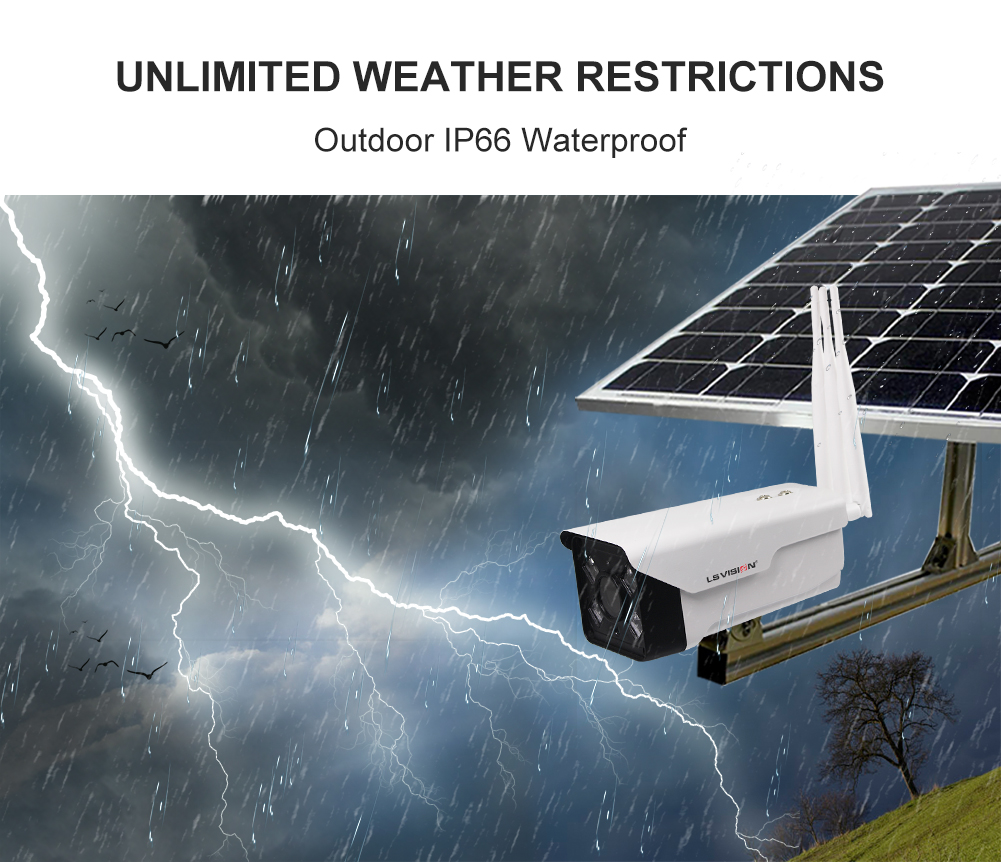 outdoor waterproof wireless solar camera