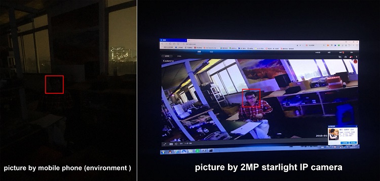 IMX307 Starlight night vision IP Camera