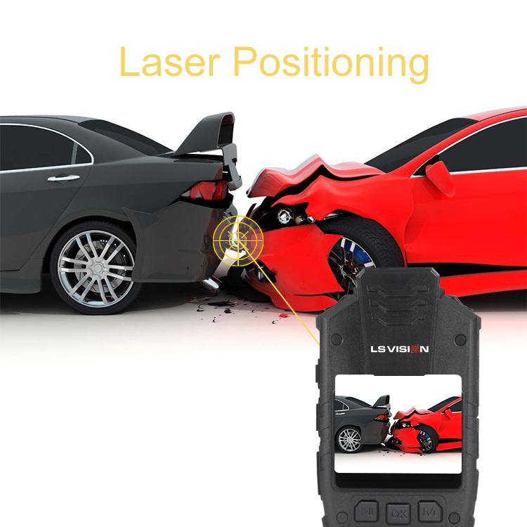 Laser Positioning and waterproof body worn camera