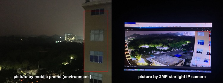 IMX307 Starlight Sensor IP Camera with night vision