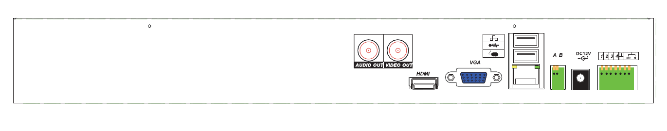 LS VISION 8ch 1080P real time Two-way voice intercom NVR