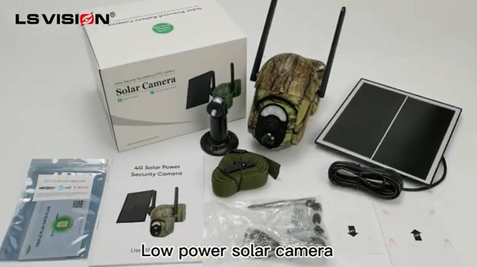 LS VISION Patented Product Camouflage 4G and Wifi Solar Powered Cameras