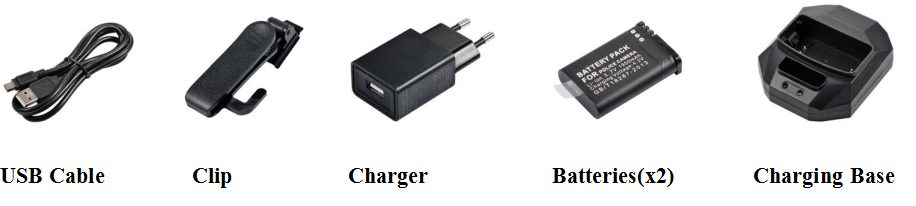 4G Body Worn Camera Standard accessory