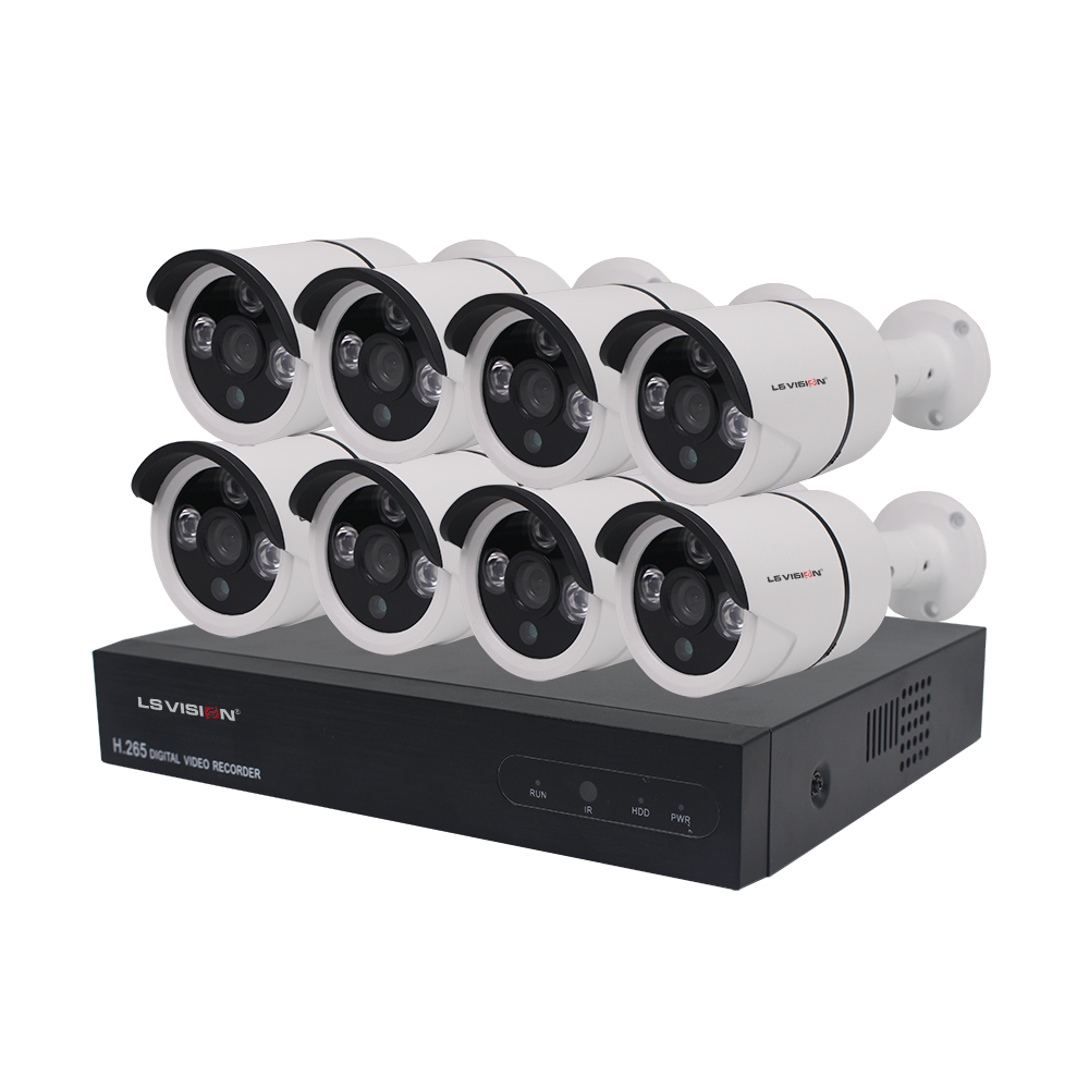 8ch poe nvr system from LS VISION