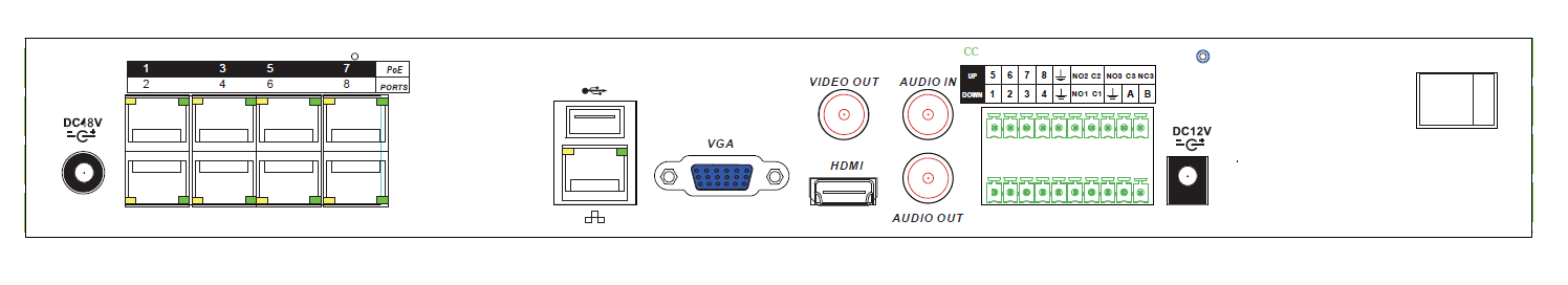 LS VISION Support 2 Sata 1CH Face Detection HI3535 NVR