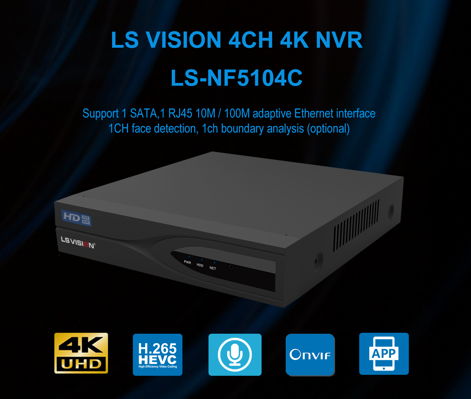 4CH 4K 8MP IP NVR