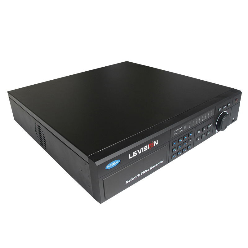 LS VISION 128 Channel 1080P @30fps Real Time HD NVR Network Video Recorder for P2P IP Camera Support 8 SATA with Alarm Function