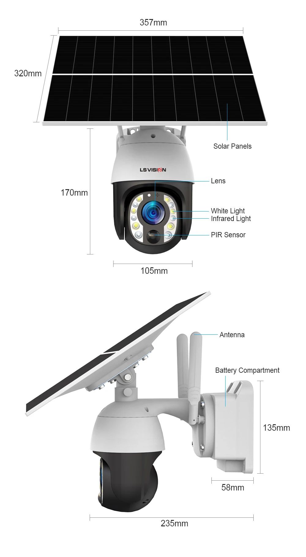 lsvision solar camera outdoo