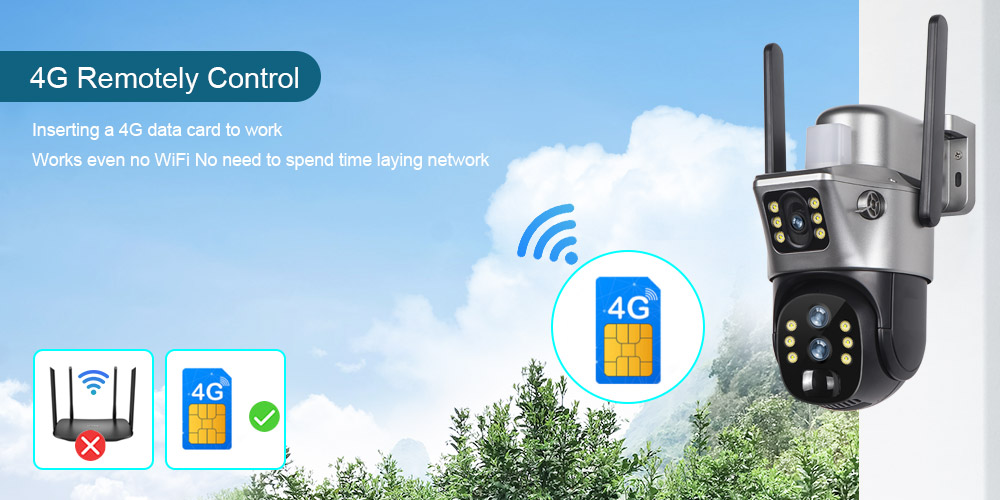 CCTV PTZ WIFI 4G Solar camera