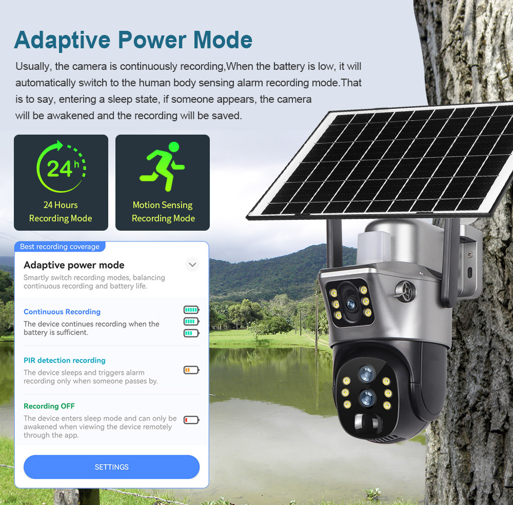 CCTV PTZ WIFI 4G Solar camera