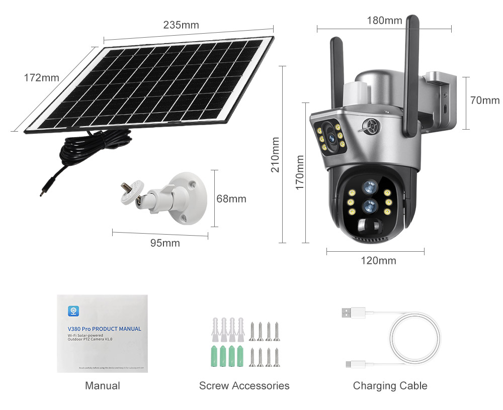 CCTV PTZ WIFI 4G Solar camera