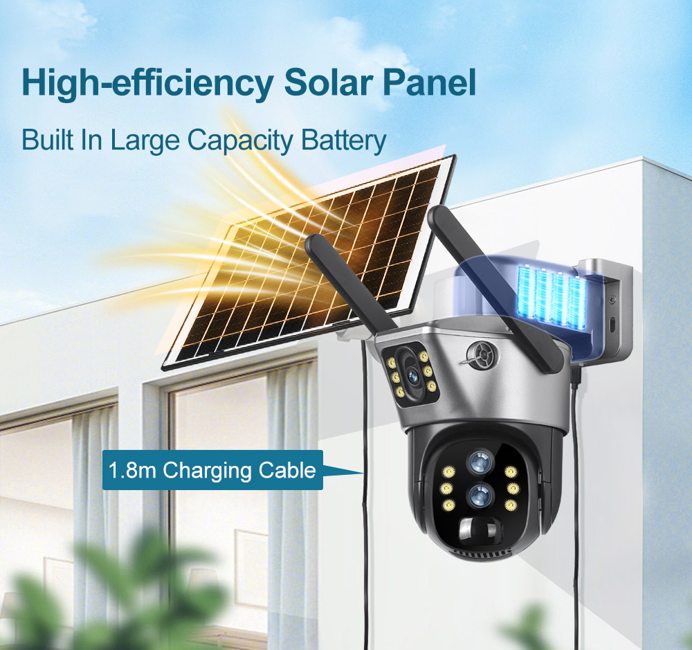 CCTV PTZ WIFI 4G Solar camera