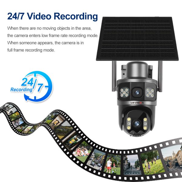 battery solar ptz camera