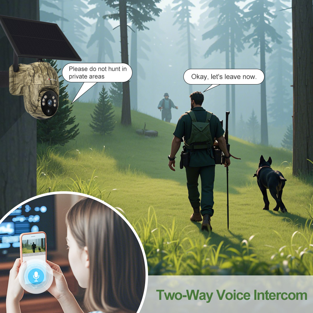4g trail camera voice