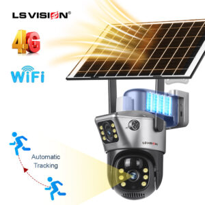 LS VISION Wireless Solar Panel Camera With AI Autamatically Tracking Functions