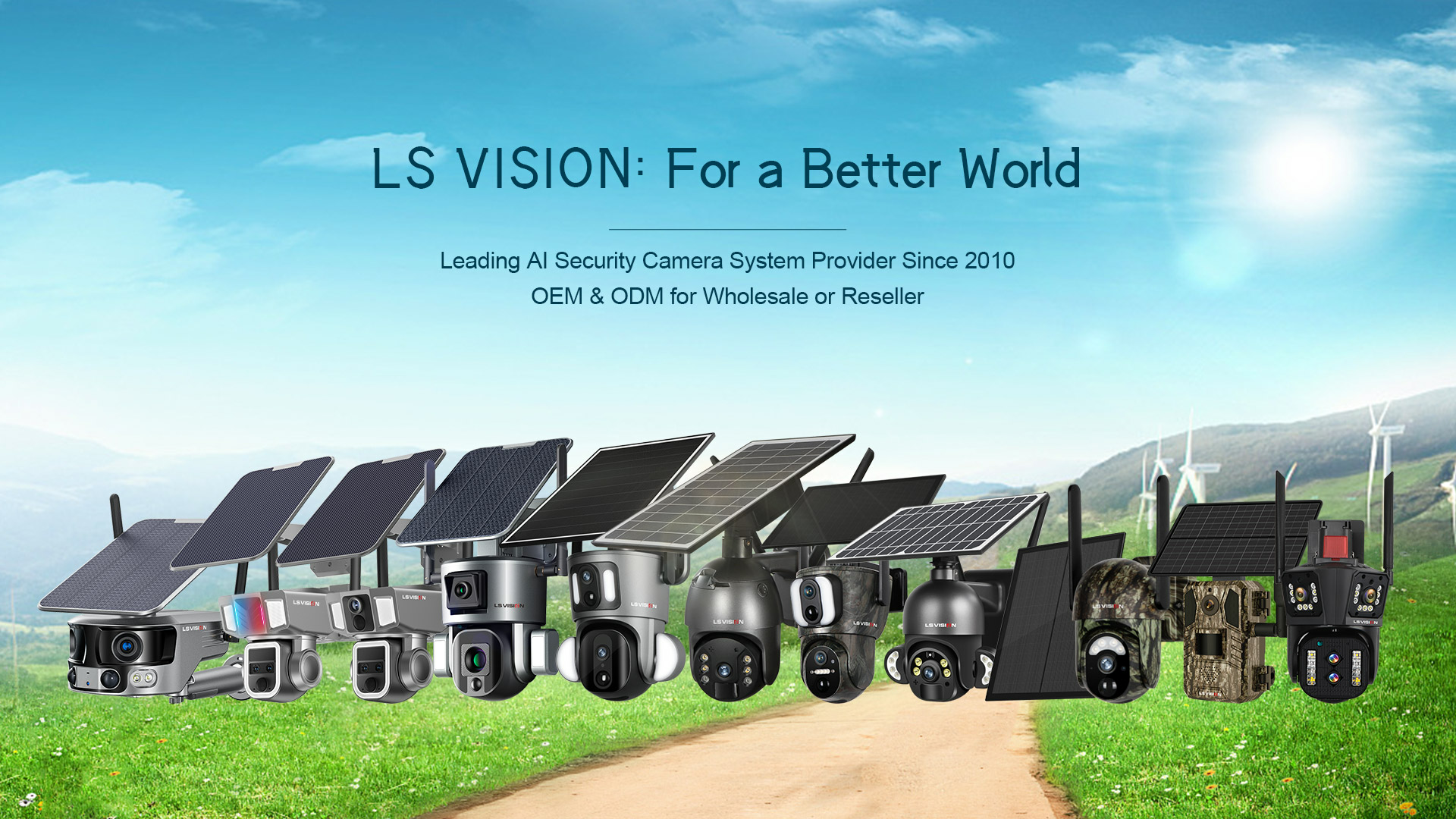 LS VISION camouflage solar camera