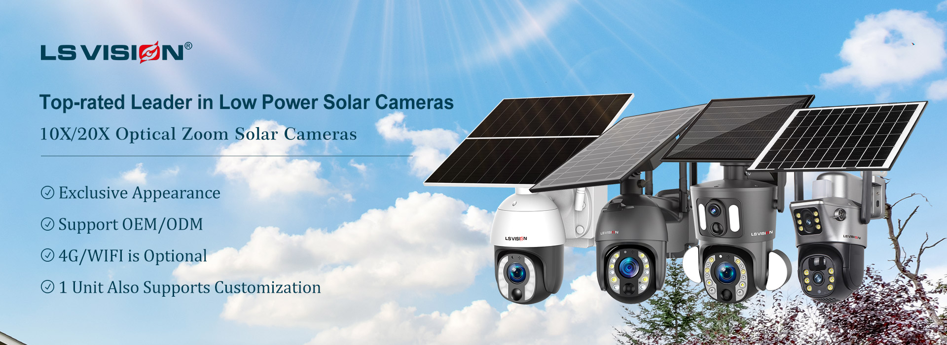 LS VISION wireless solar camera system