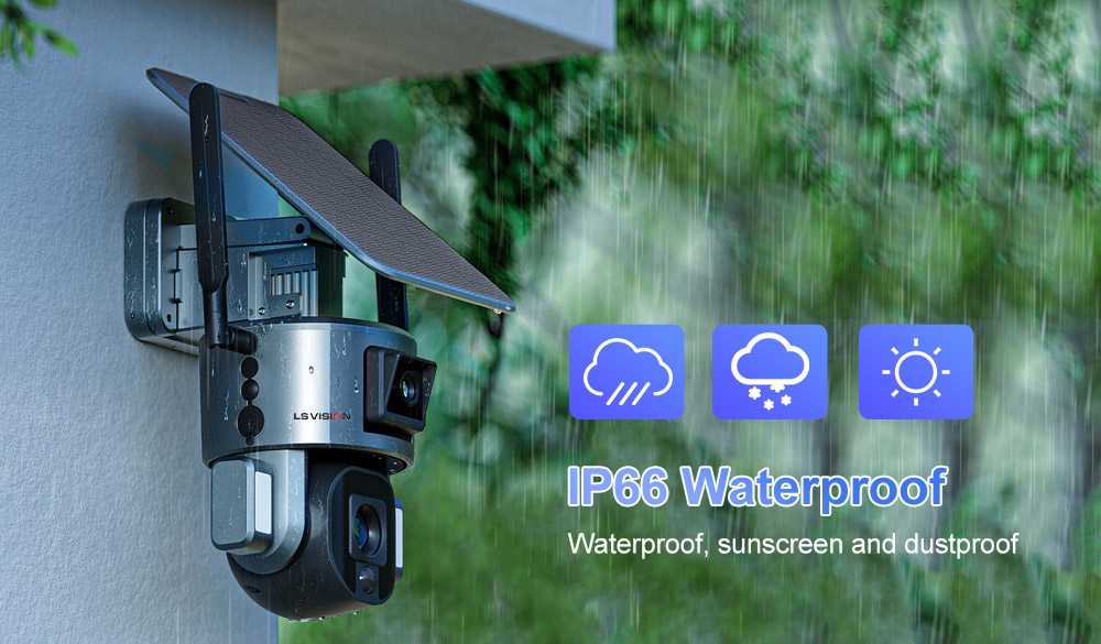 IP66 solar camera 