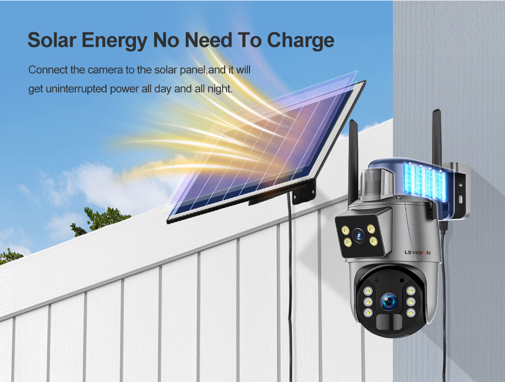 LS VISION Solar Energy No Need To Charge