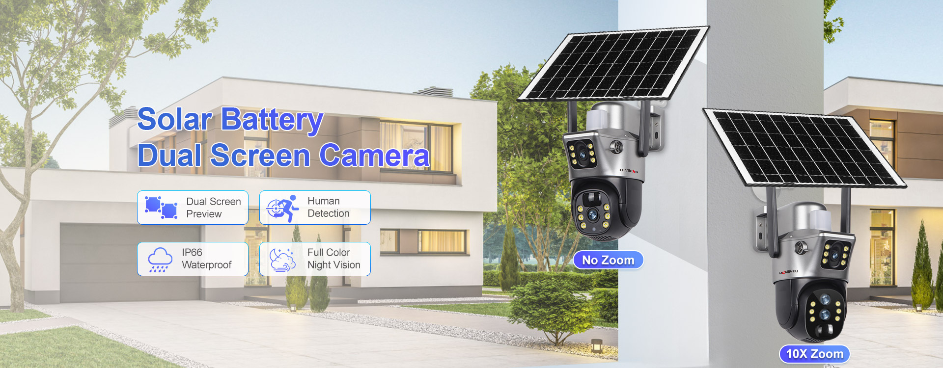 LS VISION WIFI solar panel cheapest camera