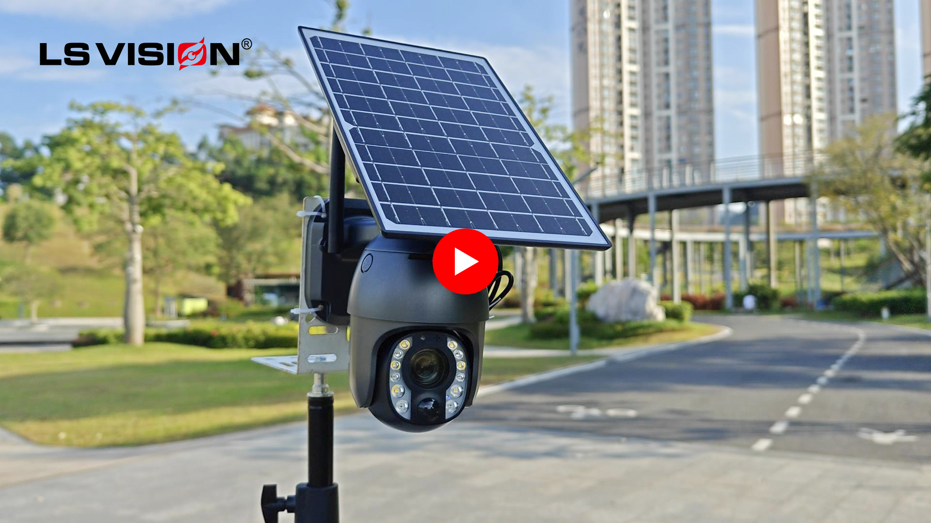 LS VISION WS12 10X Optical Zoom Solar Battery Camera