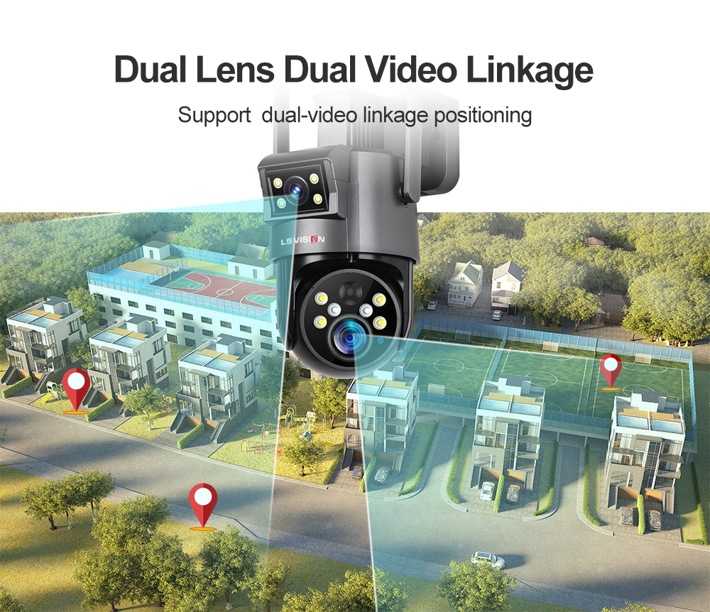 LS VISION Dual Lens Dual Video Linkage
