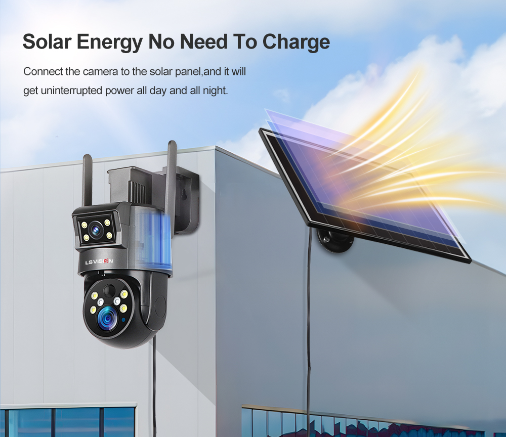LS VISION Solar Energy No Need To Charge