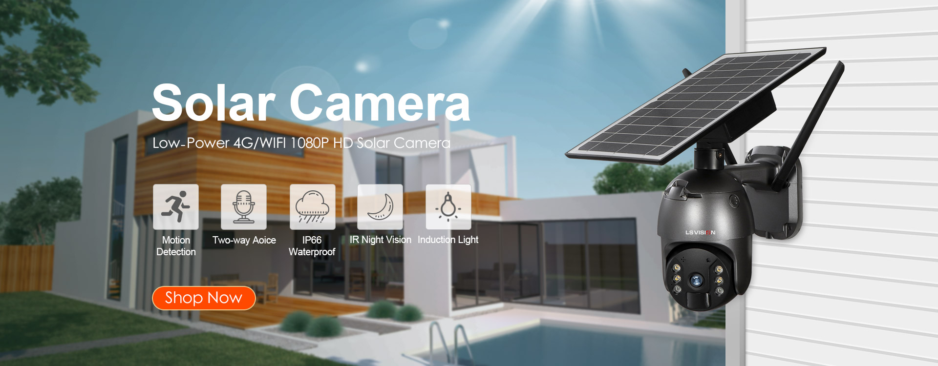 Lsvision Solar Powered Camera With Wifi