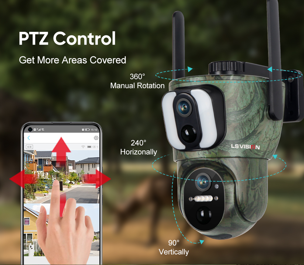 Camouflage Ptz Solar Camera