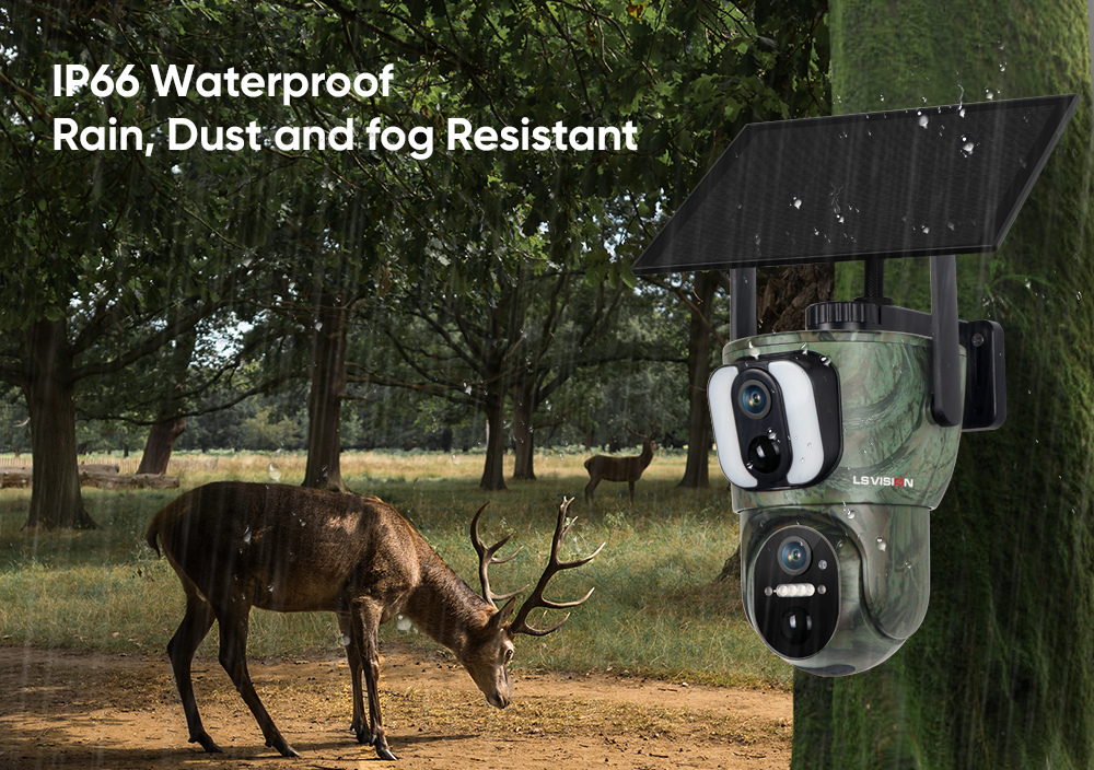 Ip66 Waterproof Camouflage Solar Camera