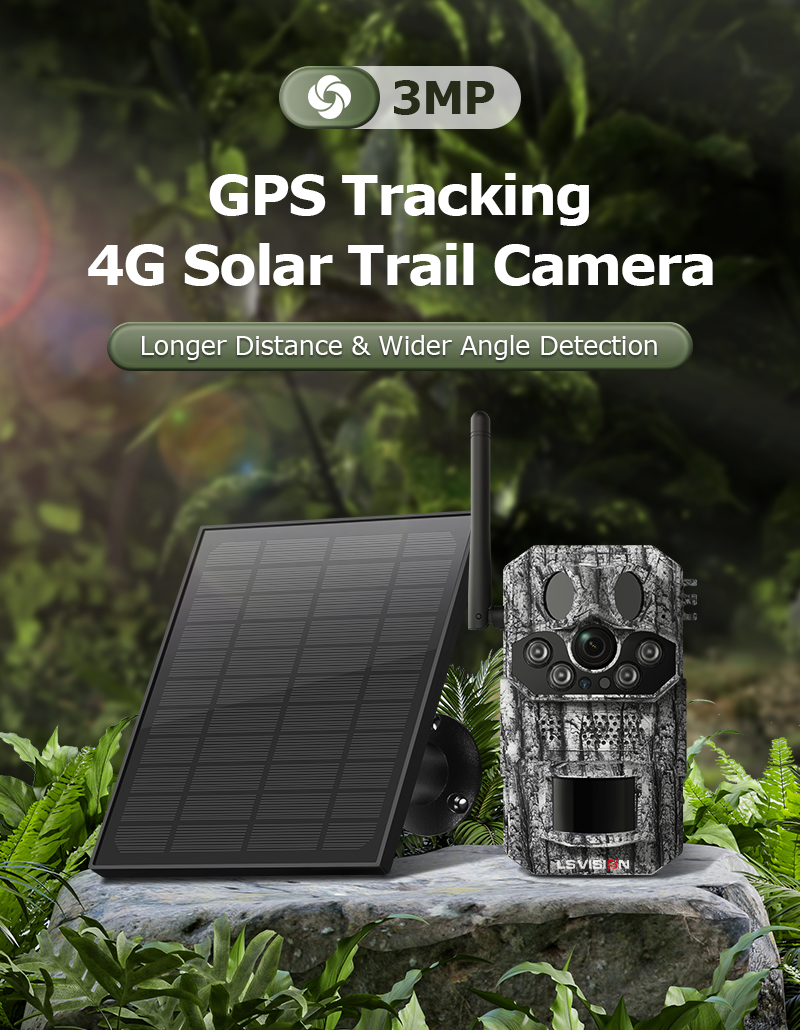 Ls Vision Gps Tracking 4g Solar Trail Camera