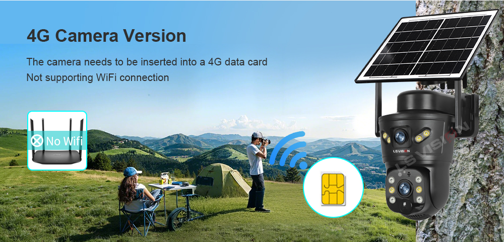 Ls Vision Cs5 Solar Camera 