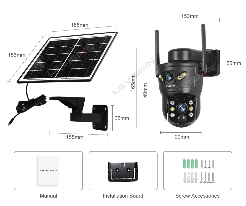 Ls Vision Cs5 Solar Camera 