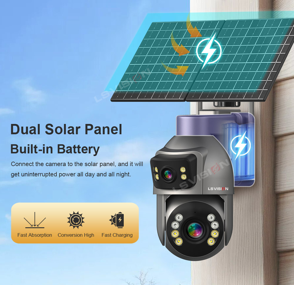 Ls Vision Hd Aov X20 Zoom Solar Camera Ptz Network Camera