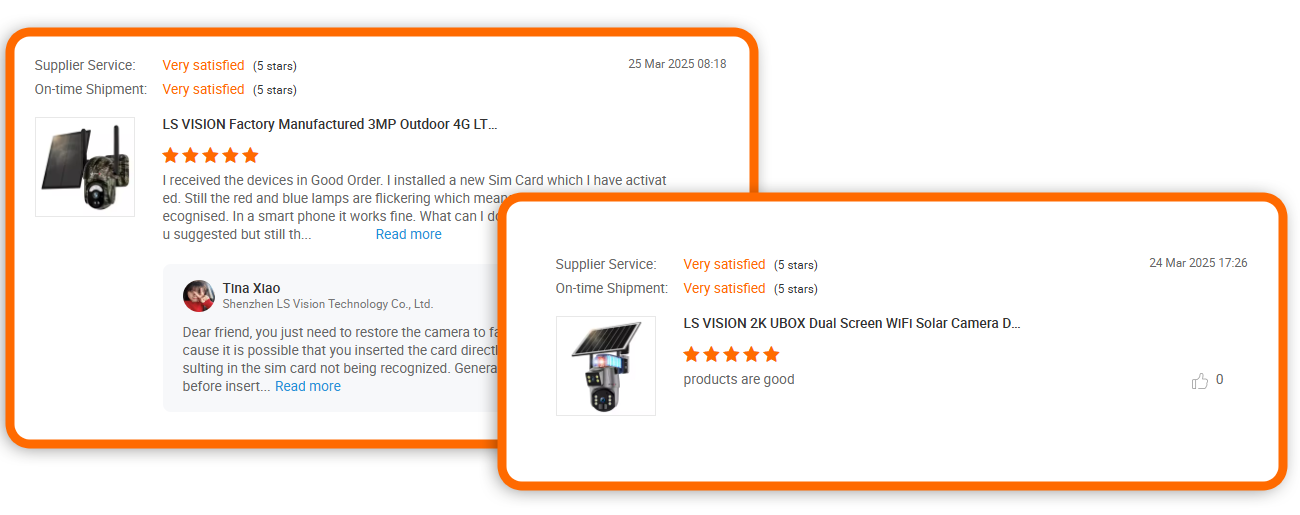LS VISION solar camera
