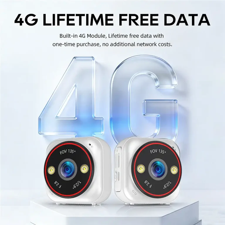 LS VISION wireless 4G mini camera supports remote monitoring without extra network cost