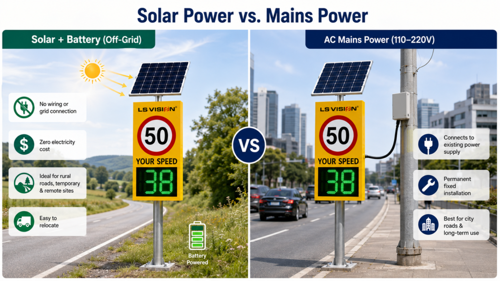 Solar Radar Speed Signs