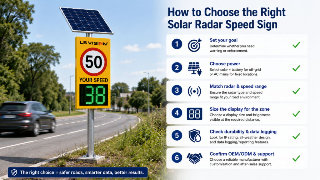 Solar Radar Speed Signs